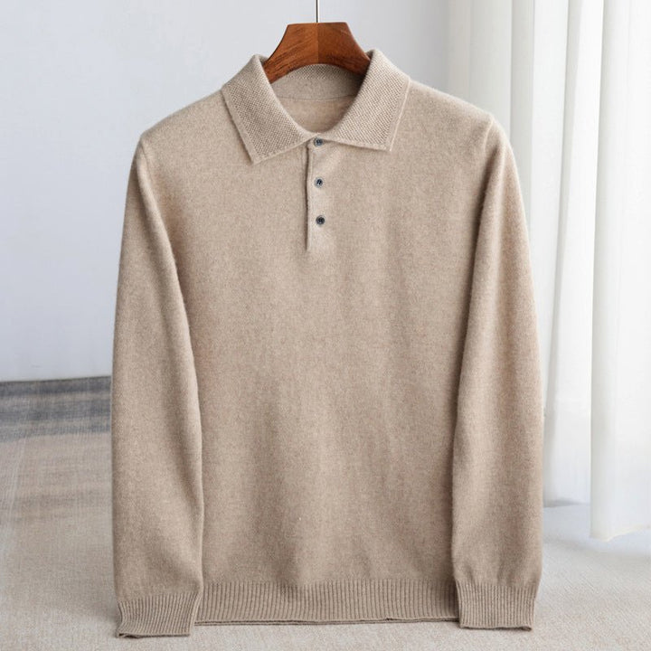 Dean Clark Knitted Polo Sweater - Intofa