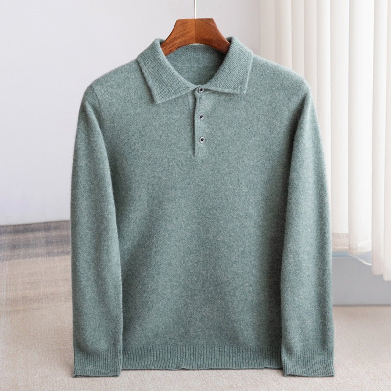 Dean Clark Knitted Polo Sweater - Intofa