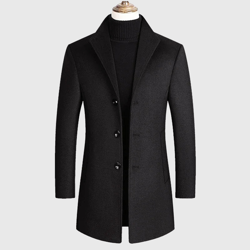 Dean Clark Signature Wool Coat - INTOFA