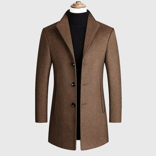 Dean Clark Signature Wool Coat - INTOFA