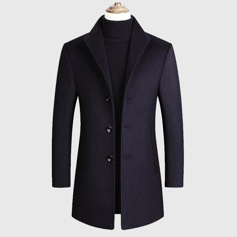 Dean Clark Signature Wool Coat - INTOFA