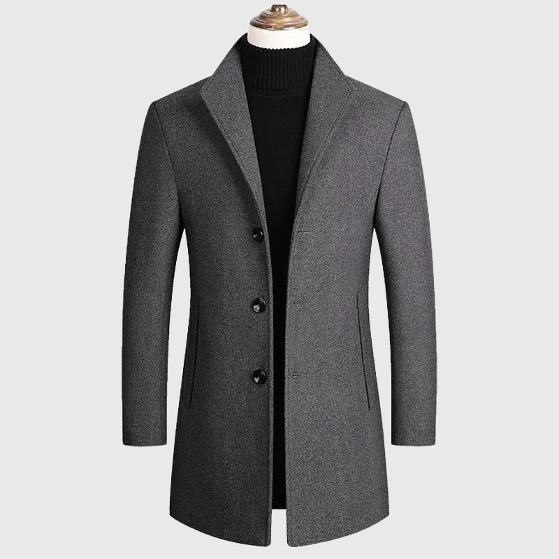 Dean Clark Signature Wool Coat - INTOFA