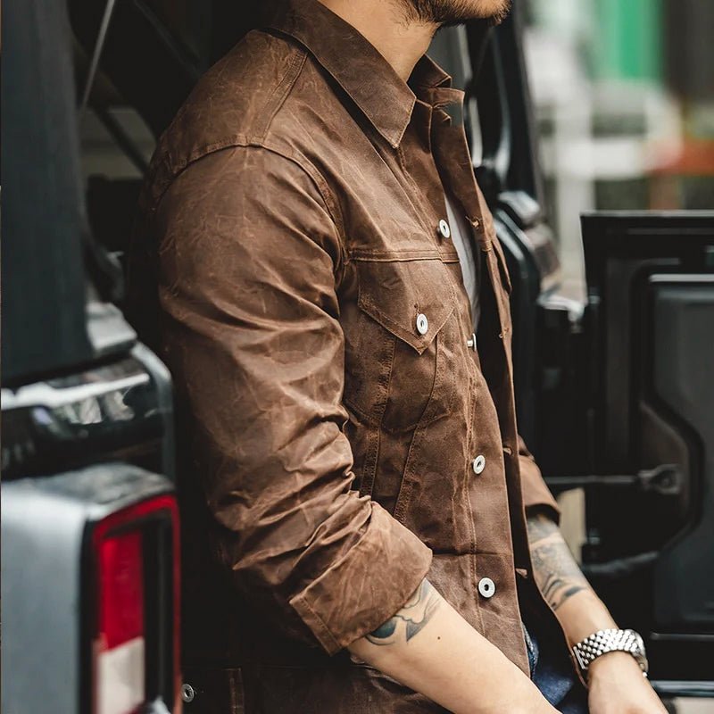 Dean Clark Tin Cloth Waxed Jacket - Intofa