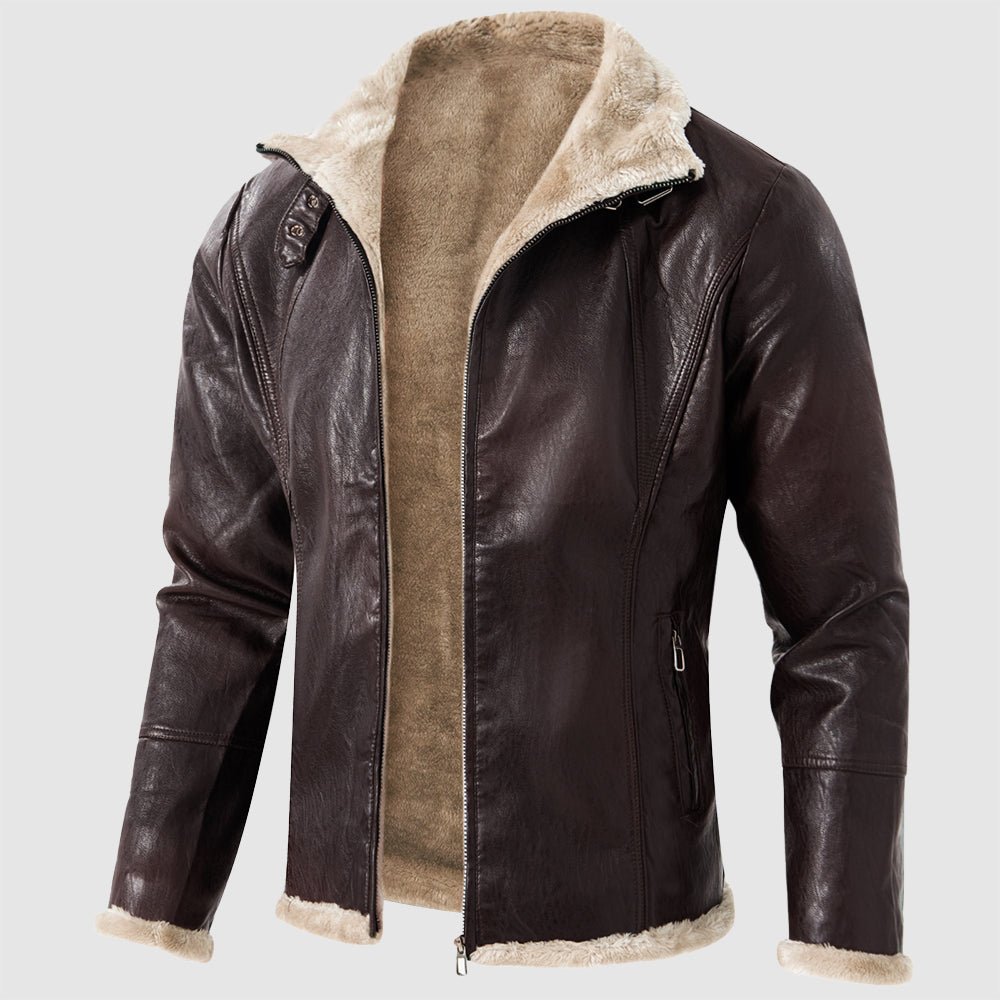 Dean Clark Winter Leather Jacket - INTOFA