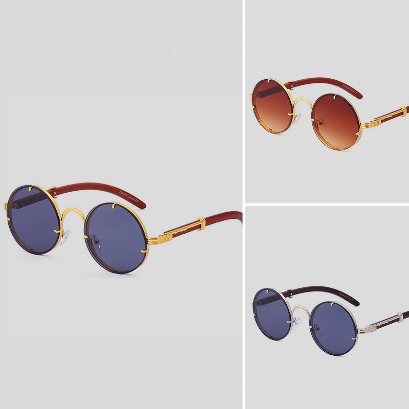 Eclipse Retro Round Sunglasses - Intofa