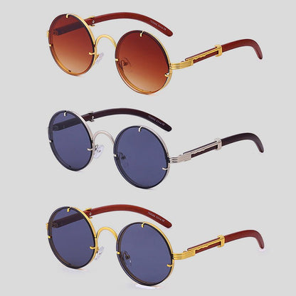 Eclipse Retro Round Sunglasses - Intofa