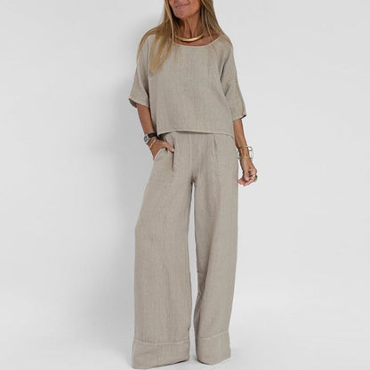 L'Aurore Linen Set by Chloé Rousseau - Intofa