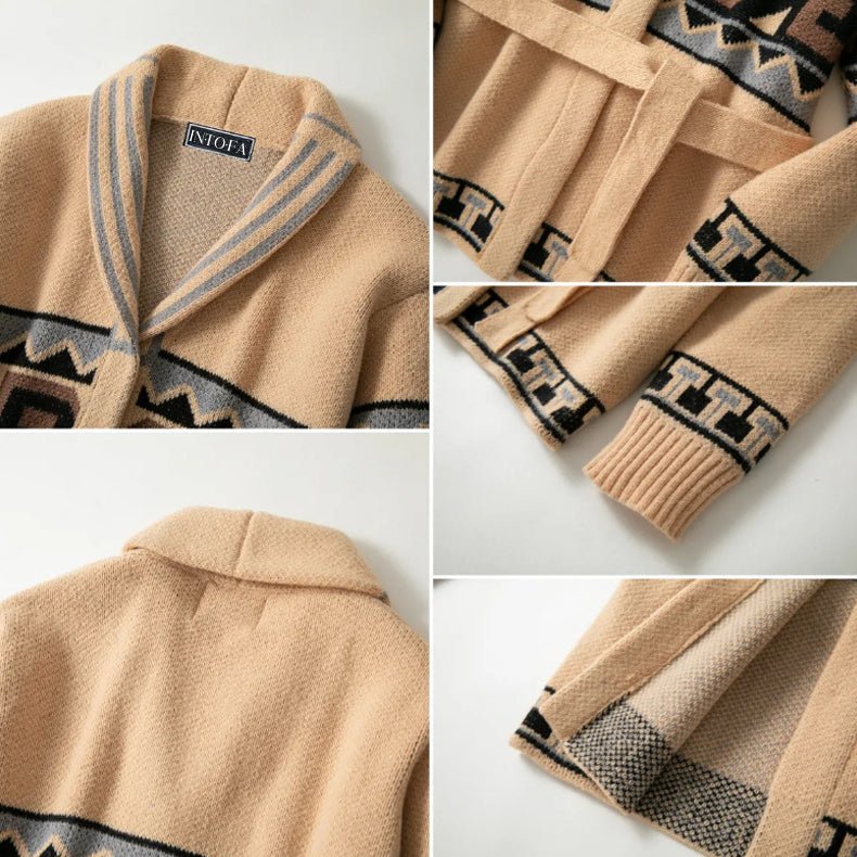 L’Étreinte Hivernale Cardigan by Victor Duval - Intofa