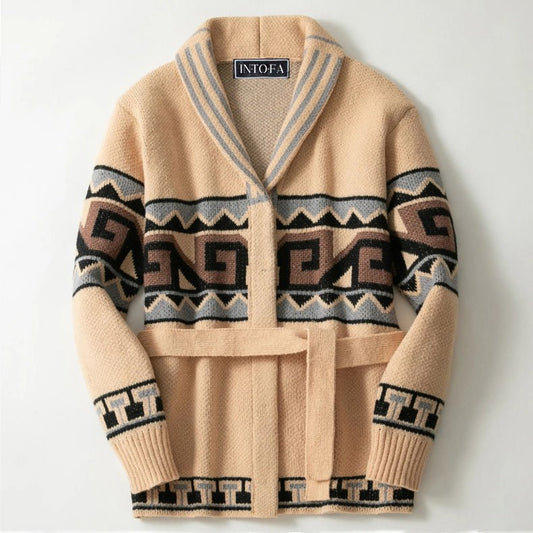 L’Étreinte Hivernale Cardigan by Victor Duval - Intofa
