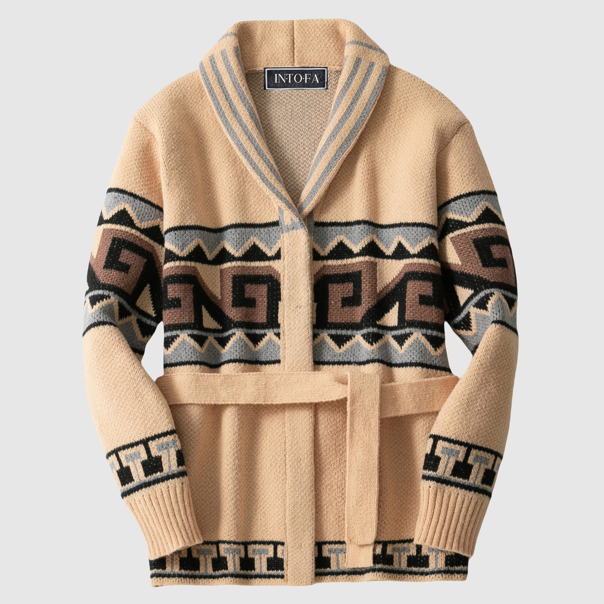 L’Étreinte Hivernale Cardigan by Victor Duval - Intofa