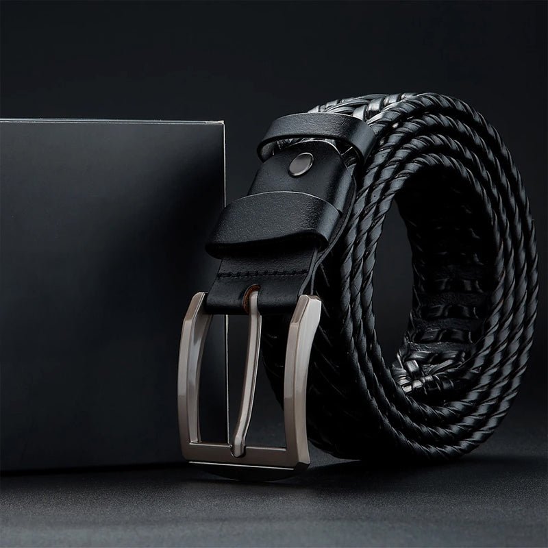 Monarch Woven Leather Belt - Intofa