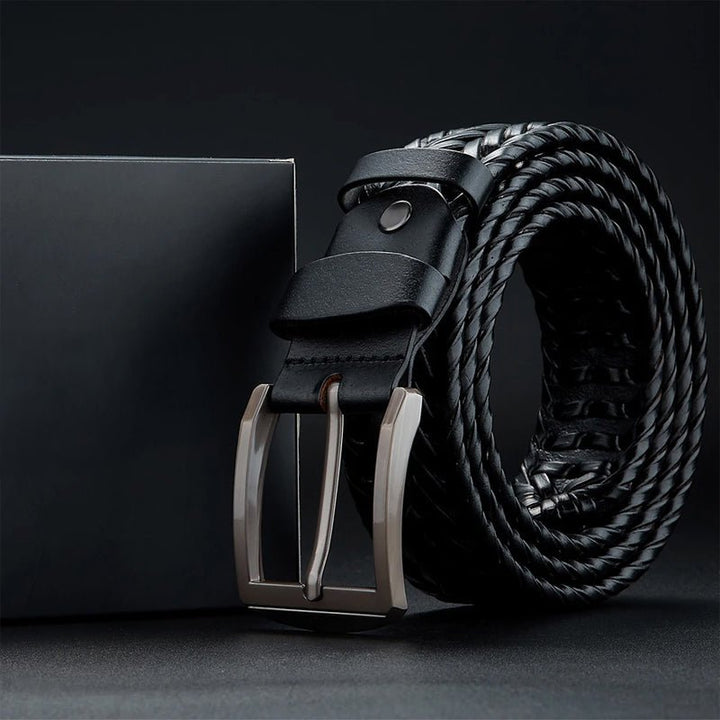 Monarch Woven Leather Belt - Intofa