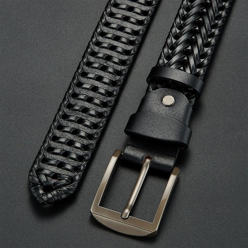 Monarch Woven Leather Belt - Intofa