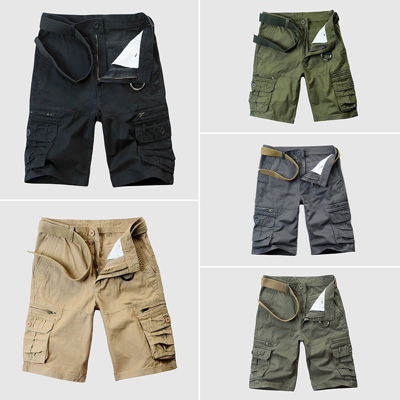Prescott Tailors Cotton Cargo Shorts - Intofa