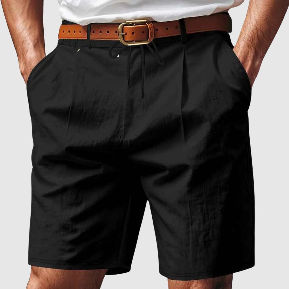 Prescott Tailors Lagoon Linen Shorts - Intofa