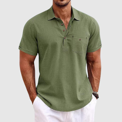 Prescott Tailors Linen Polo Shirt - Intofa