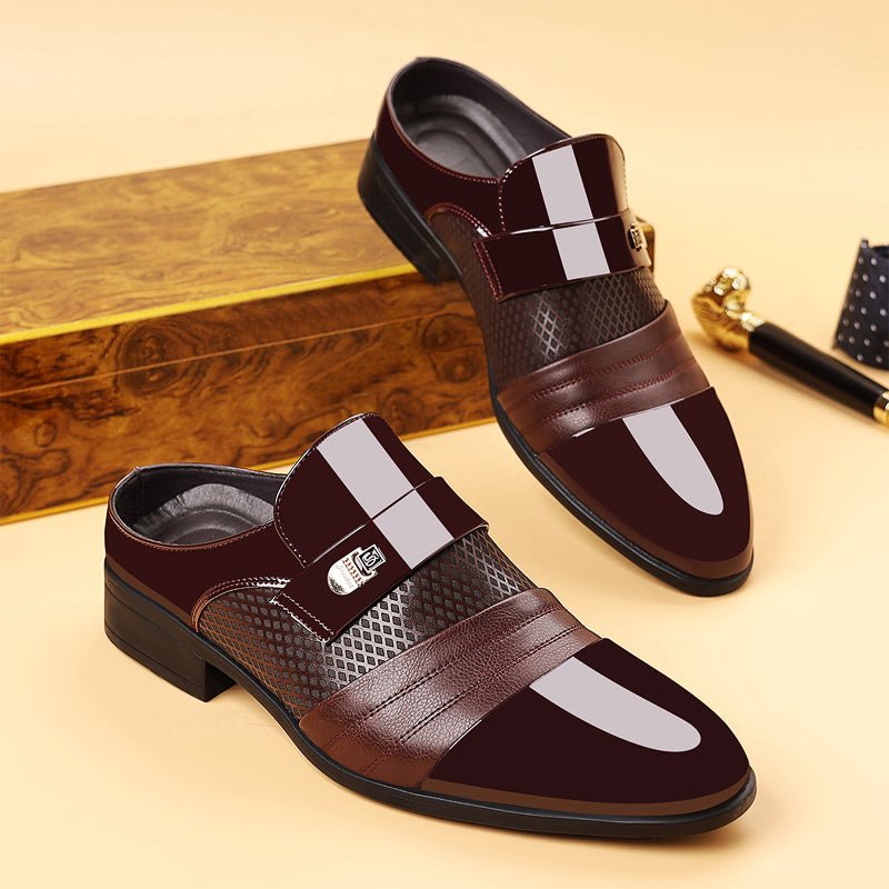 Prescott Tailors Pointed Leather Shoes - Intofa