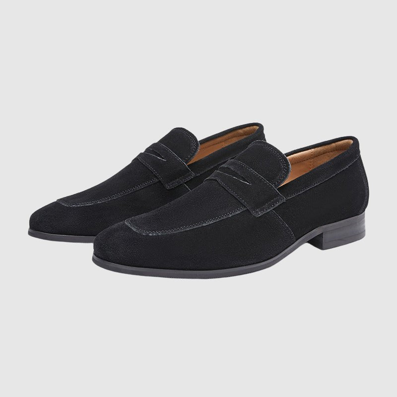 Prestige Suede Loafers by Charles Harrington - INTOFA