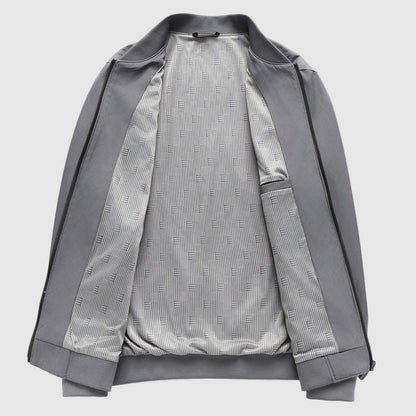 Steel Aura Bomber Jacket by Victor Duval - Intofa