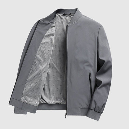 Steel Aura Bomber Jacket by Victor Duval - Intofa