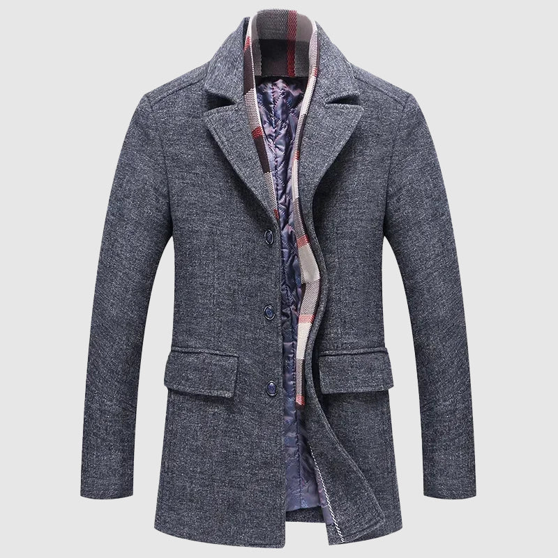 Tom Rains Newport Woolen Overcoat - INTOFA