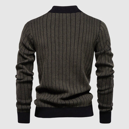 Tom Rains Refined Striped Sweater - INTOFA