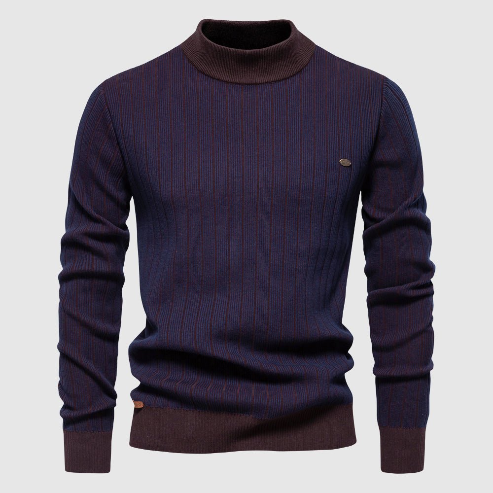 Tom Rains Refined Striped Sweater - INTOFA