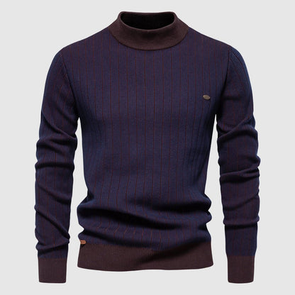 Tom Rains Refined Striped Sweater - INTOFA