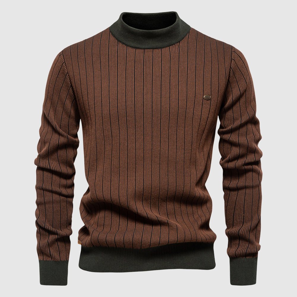 Tom Rains Refined Striped Sweater - INTOFA