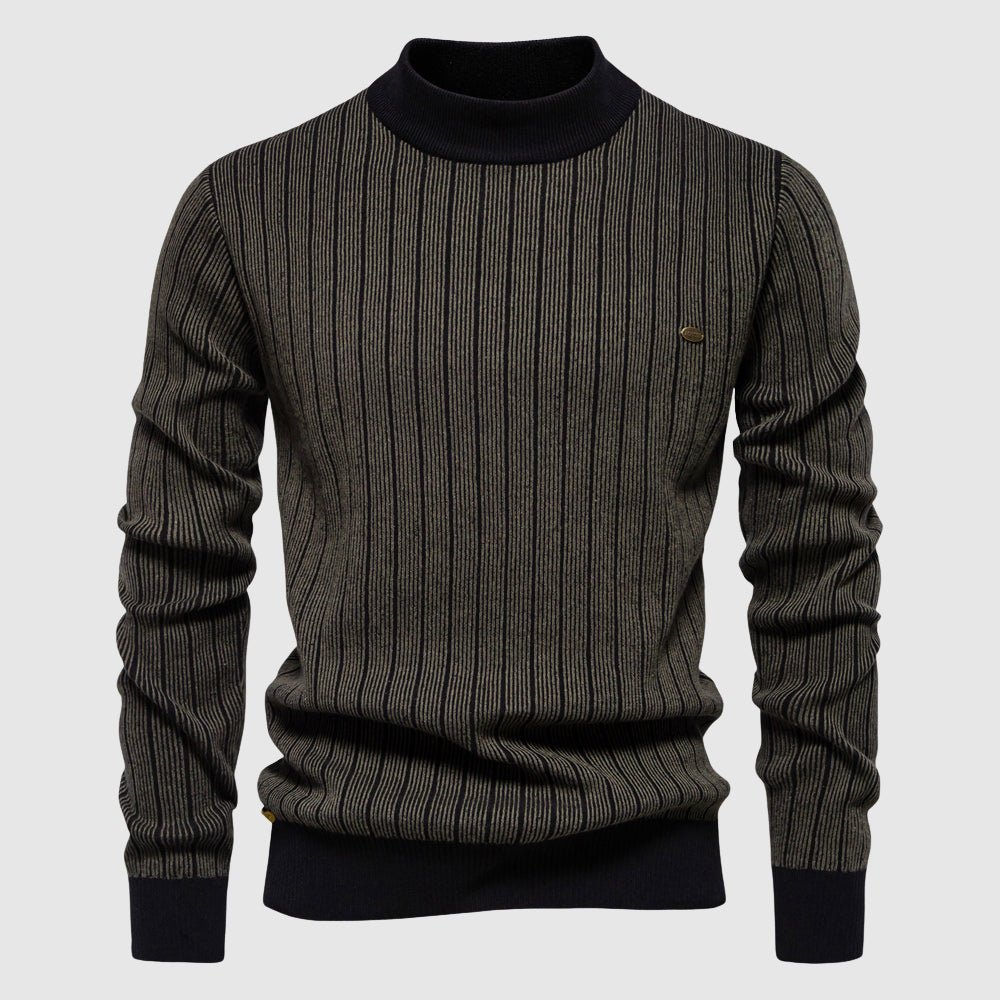 Tom Rains Refined Striped Sweater - INTOFA