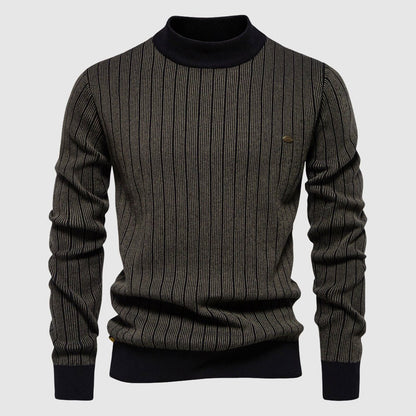 Tom Rains Refined Striped Sweater - INTOFA