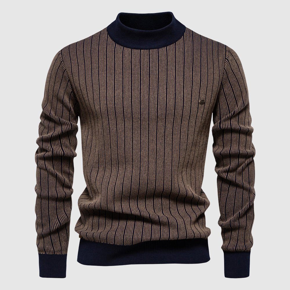 Tom Rains Refined Striped Sweater - INTOFA