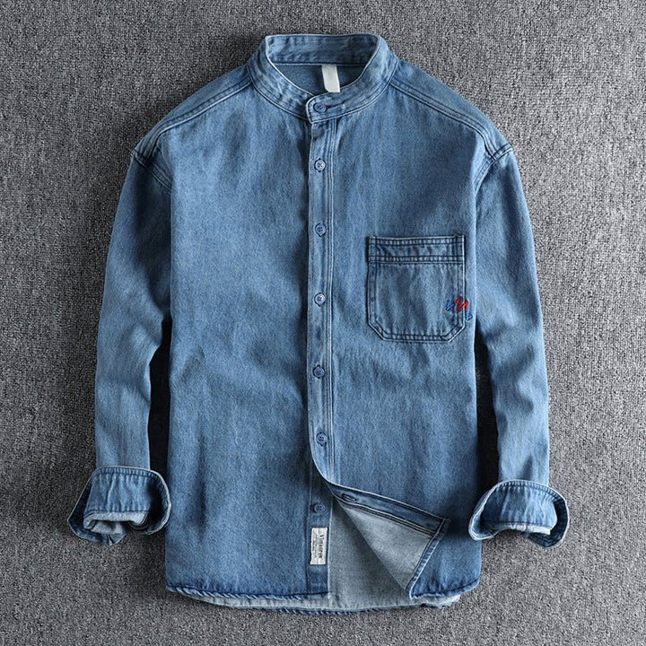 Tom Rains Washed Spring Denim Shirt - Intofa