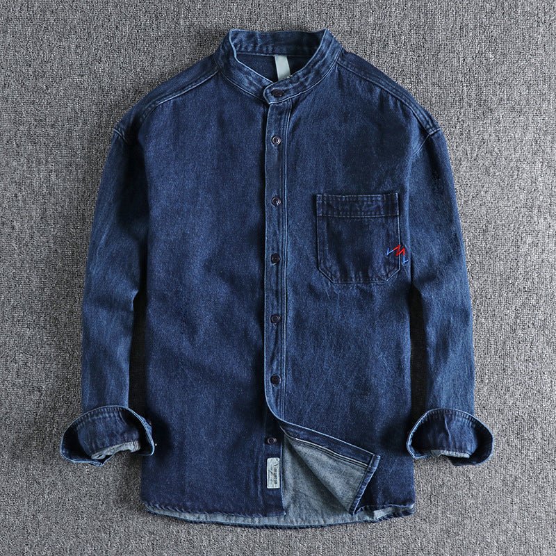 Tom Rains Washed Spring Denim Shirt - Intofa