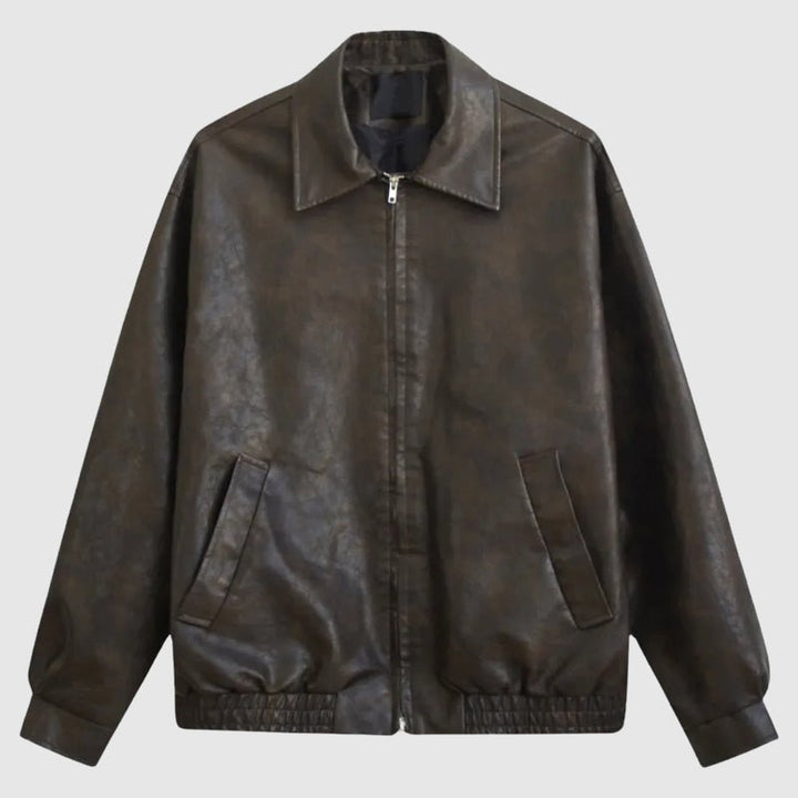 Victor Duval Biker Leather Jacket - Intofa