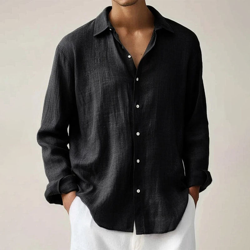 Victor Duval Button - Up Shirt with Classic Collar - Intofa
