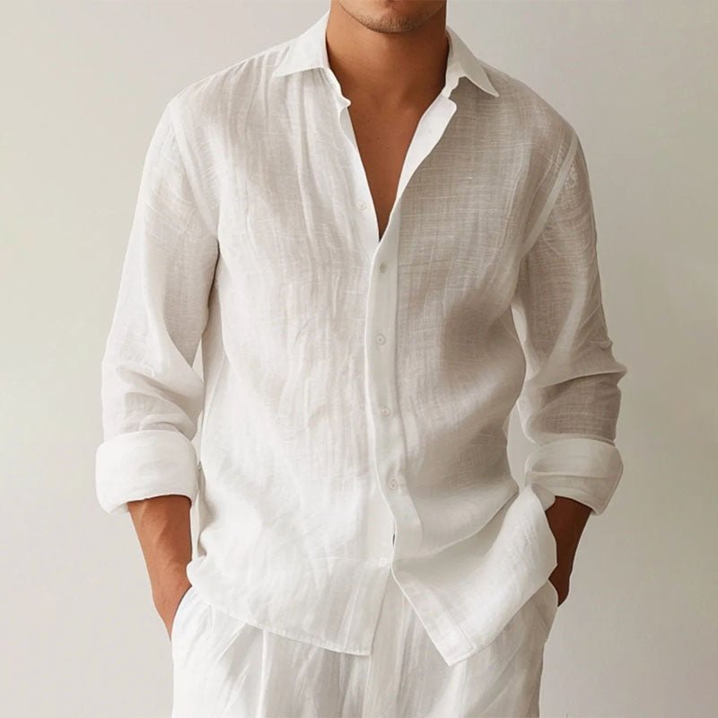 Victor Duval Button - Up Shirt with Classic Collar - Intofa