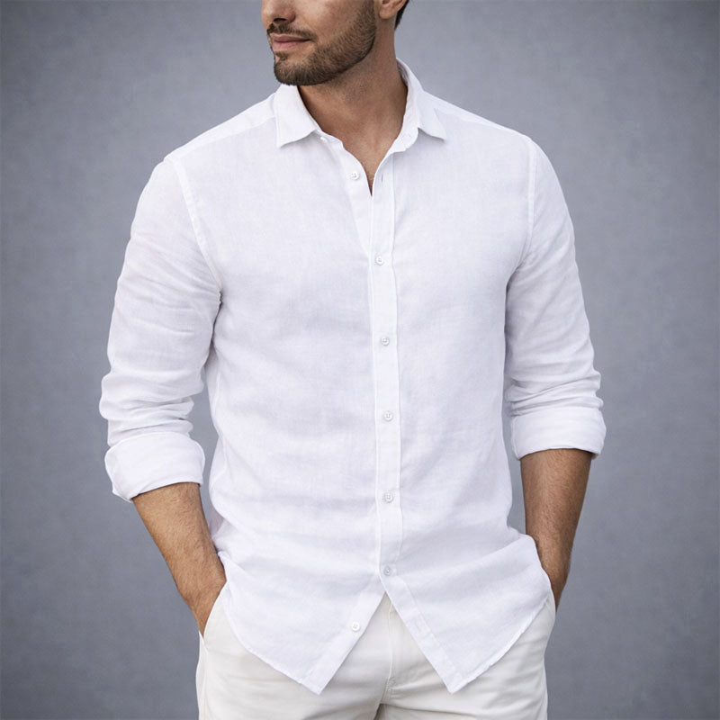 Victor Duval Cotton Shirt with Button Front - Intofa