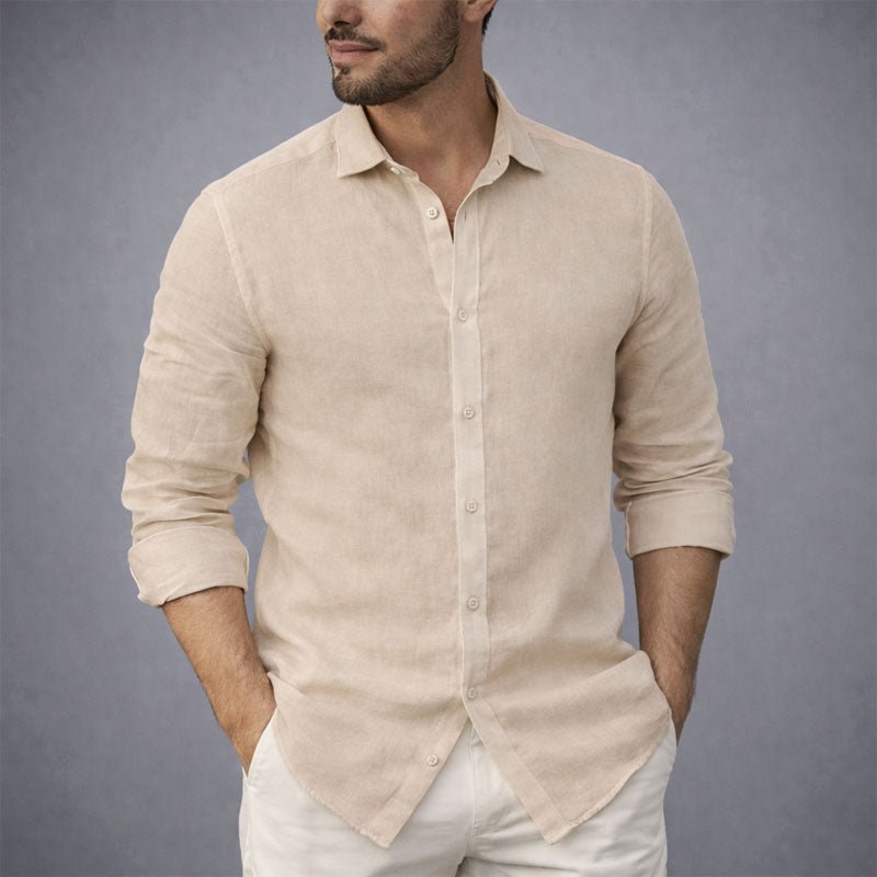 Victor Duval Cotton Shirt with Button Front - Intofa