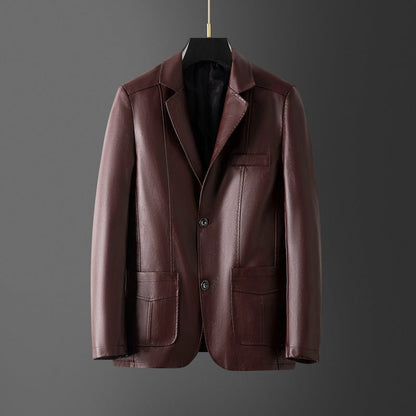 Victor Duval Executive Leather Coat - INTOFA