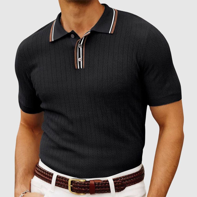 Victor Duval Knitted Polo Shirt - Intofa