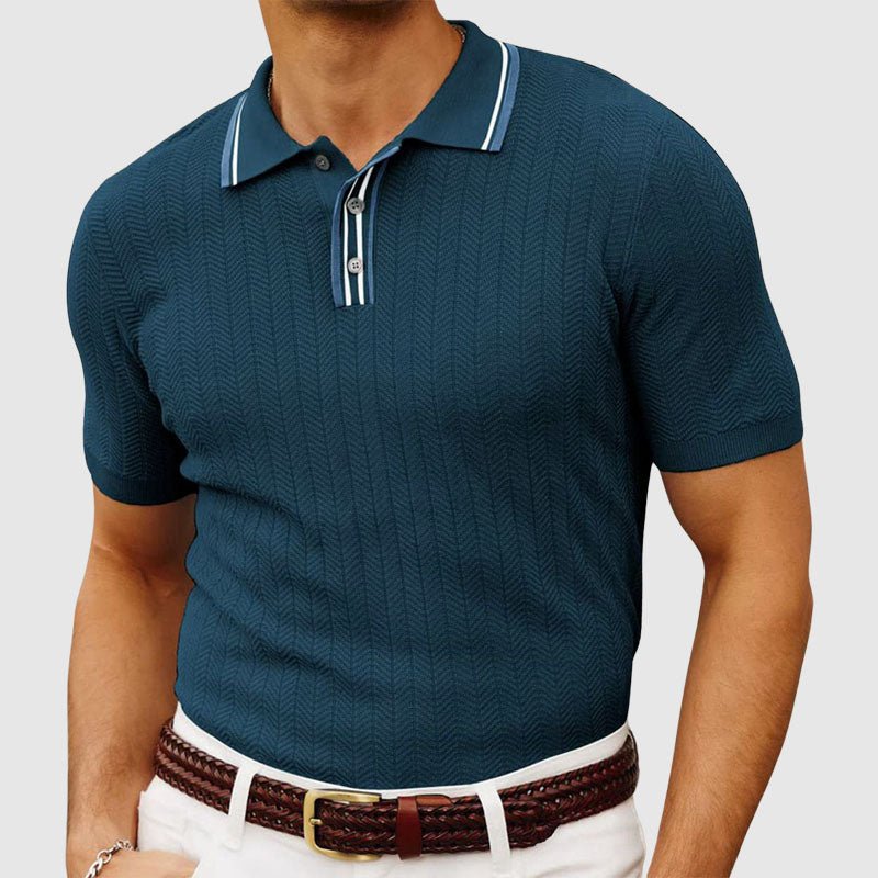 Victor Duval Knitted Polo Shirt - Intofa