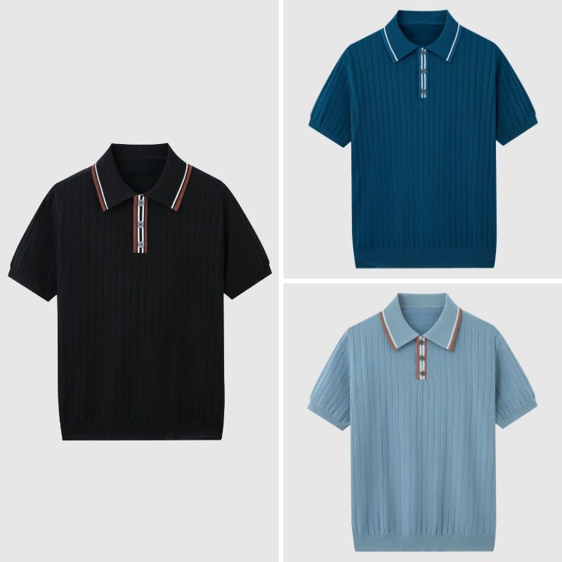 Victor Duval Knitted Polo Shirt - Intofa