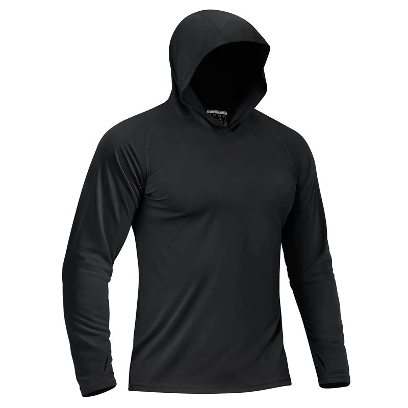 Victor Duval Long Sleeve Hooded Sports Shirt - Intofa
