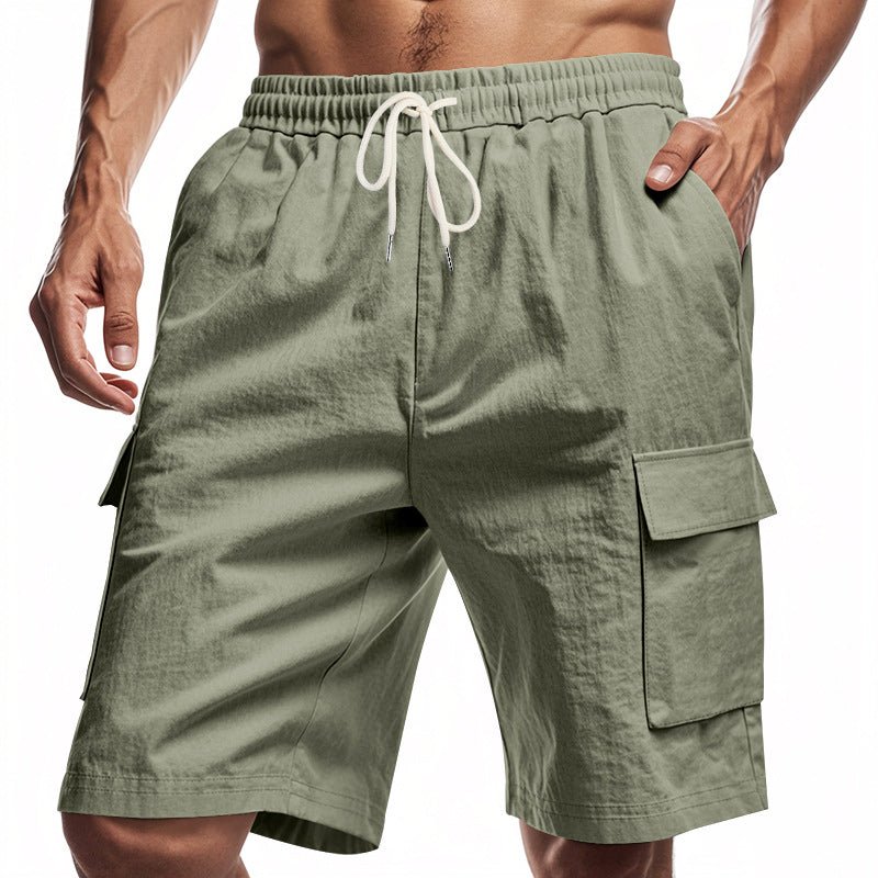 Victor Duval Midtown Linen Shorts - Intofa