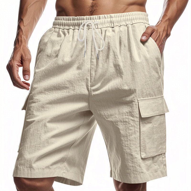 Victor Duval Midtown Linen Shorts - Intofa