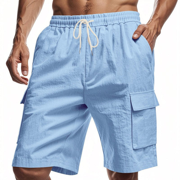 Victor Duval Midtown Linen Shorts - Intofa