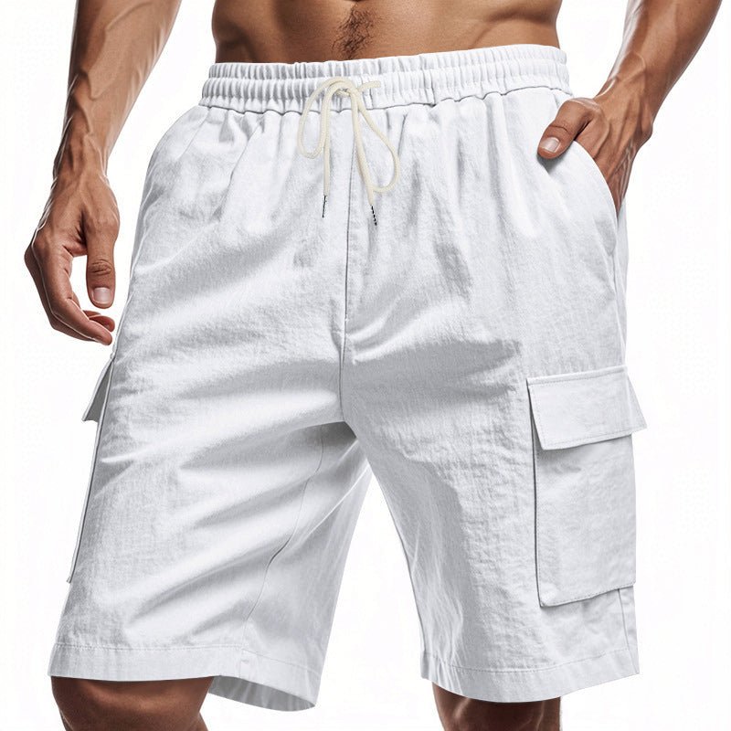 Victor Duval Midtown Linen Shorts - Intofa