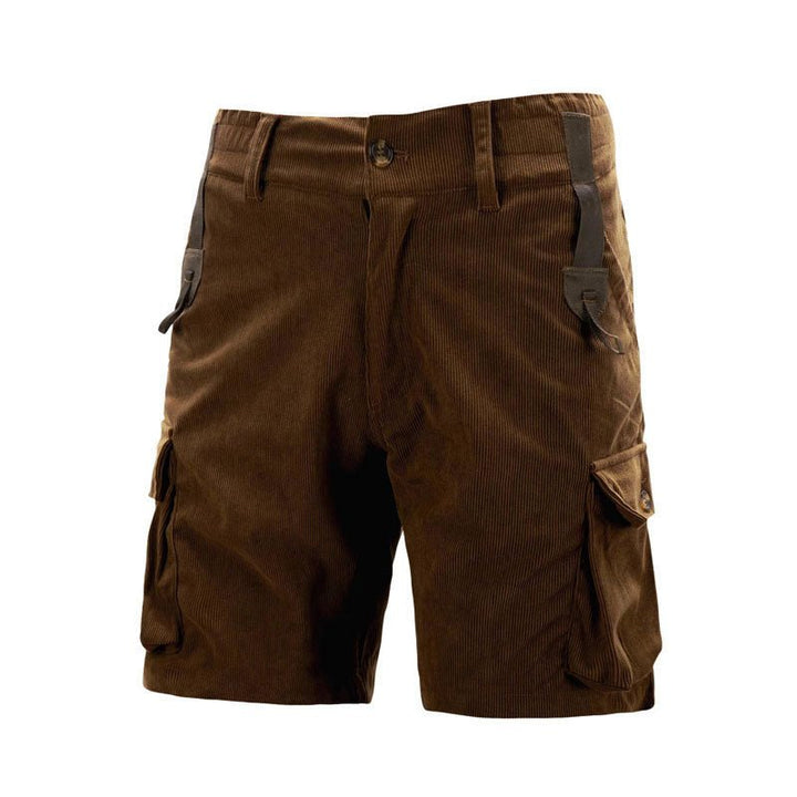 Victor Duval Outdoor Corduroy Cargo Shorts - Intofa