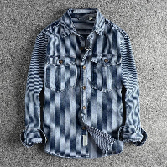 Victor Duval Vintage Denim Shirt - Intofa